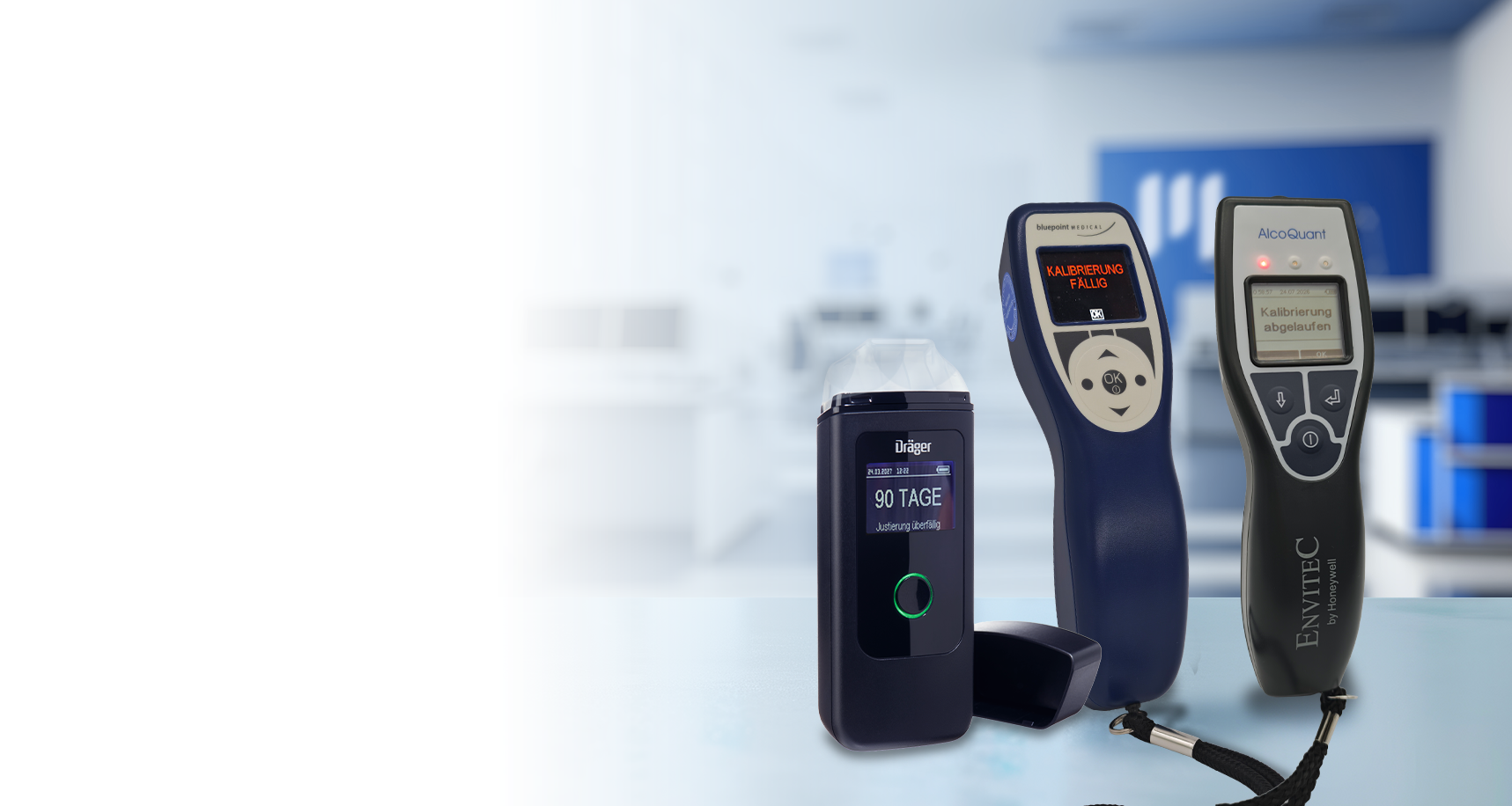 Professionelle Alkoholtester und Laborausstattung