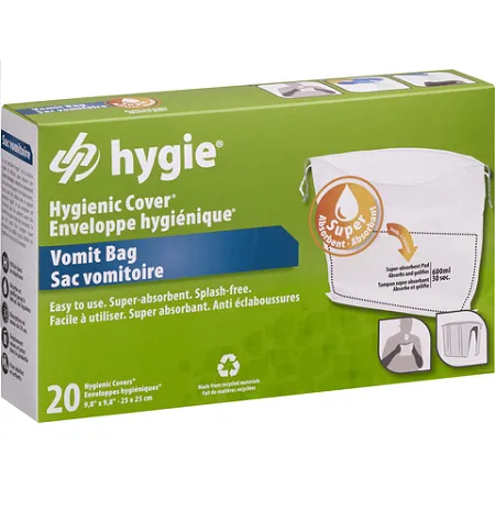 Hygienic Covers Brechbeutel mit superabsorbierendem Pad für den Hy21 Brech-Träger, 20er-Packung