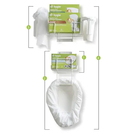 Wandträgersystem für alle Hygie-Produkte: Brech-, Urinal- und Bettpfannen-Träger platzsparend an der Wand