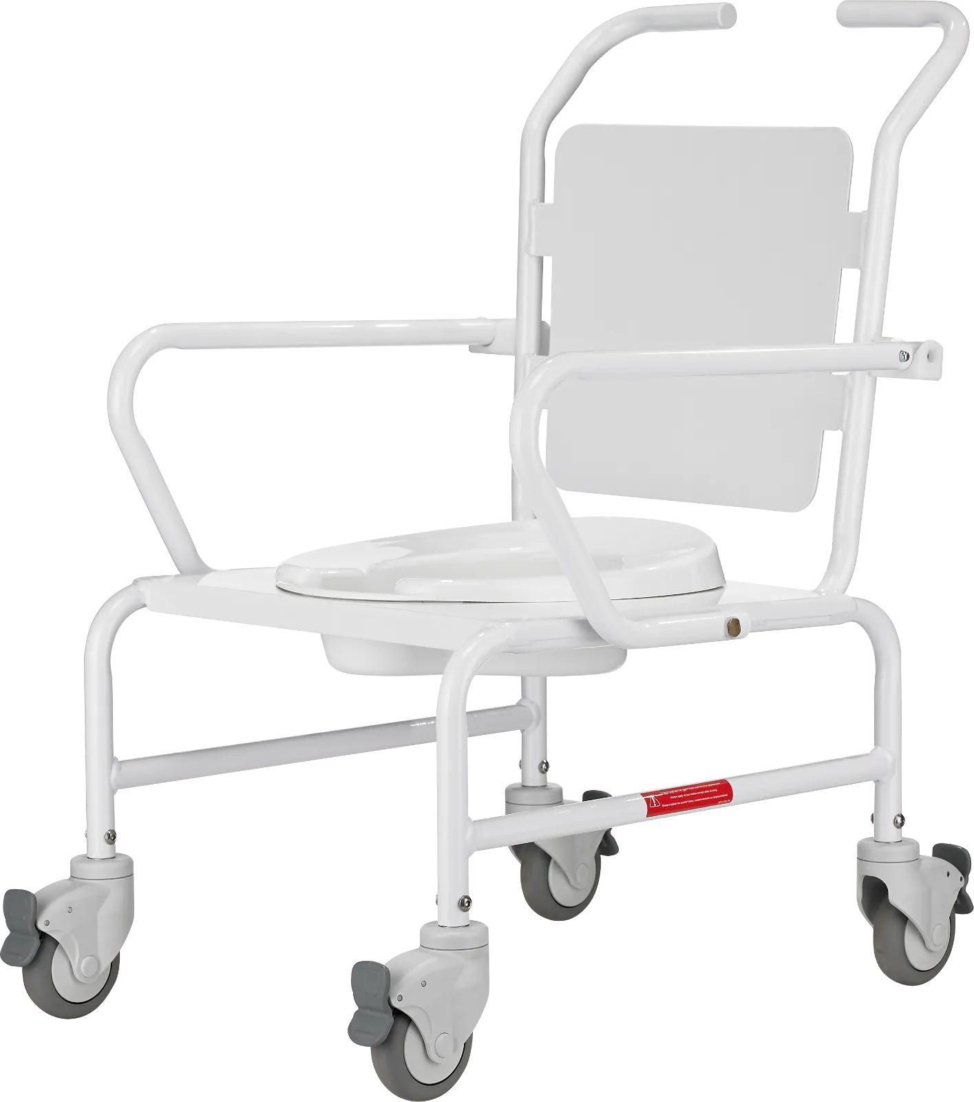 ALU-CLASSIC Toilettenstuhl aus Aluminium für Klinik, Pflegeheim und häusliche Pflege