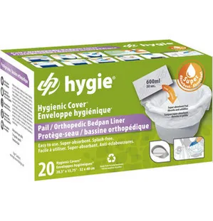 Hygienic Covers Stuhlbeutel für universelle Eimer und orthopädische Bettpfannen, 20er-Packung