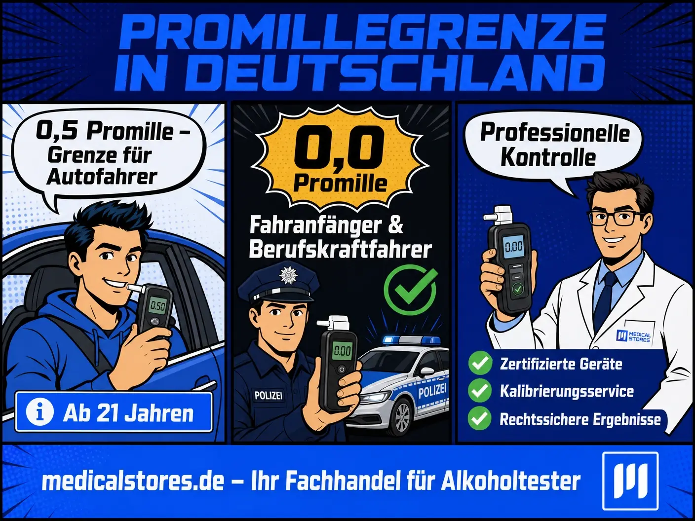 Promillegrenze in Deutschland und professionelle Alkoholtester im Überblick