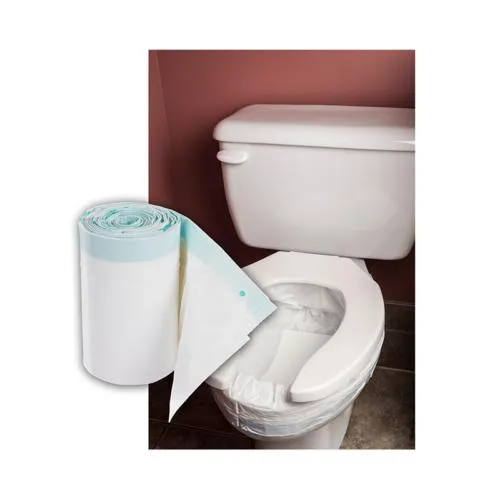 Hygienebeutel von der Rolle für die Toilettenschüssel